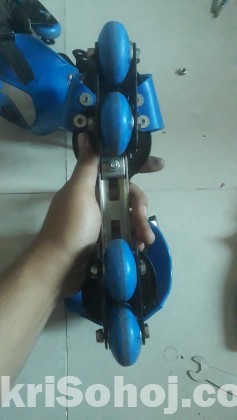 Roller skates with extra screws